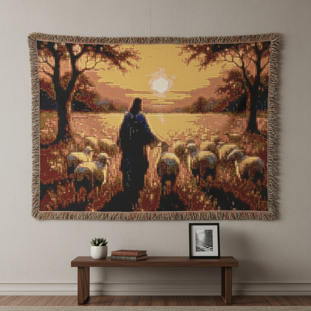 Good Shepherd Woven Blanket